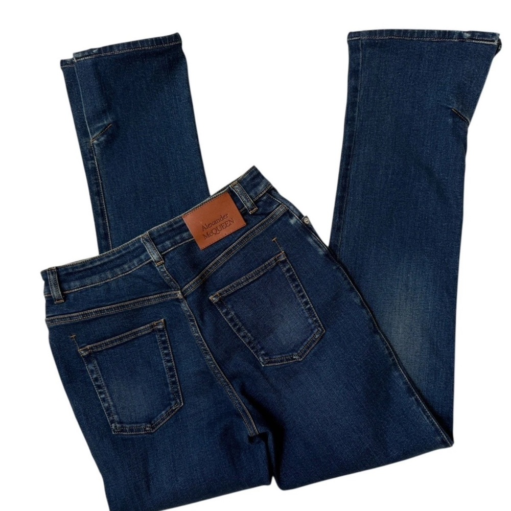Alexander McQueen Jeans 28x30 Dark Blue Wash Straight Leg Italy